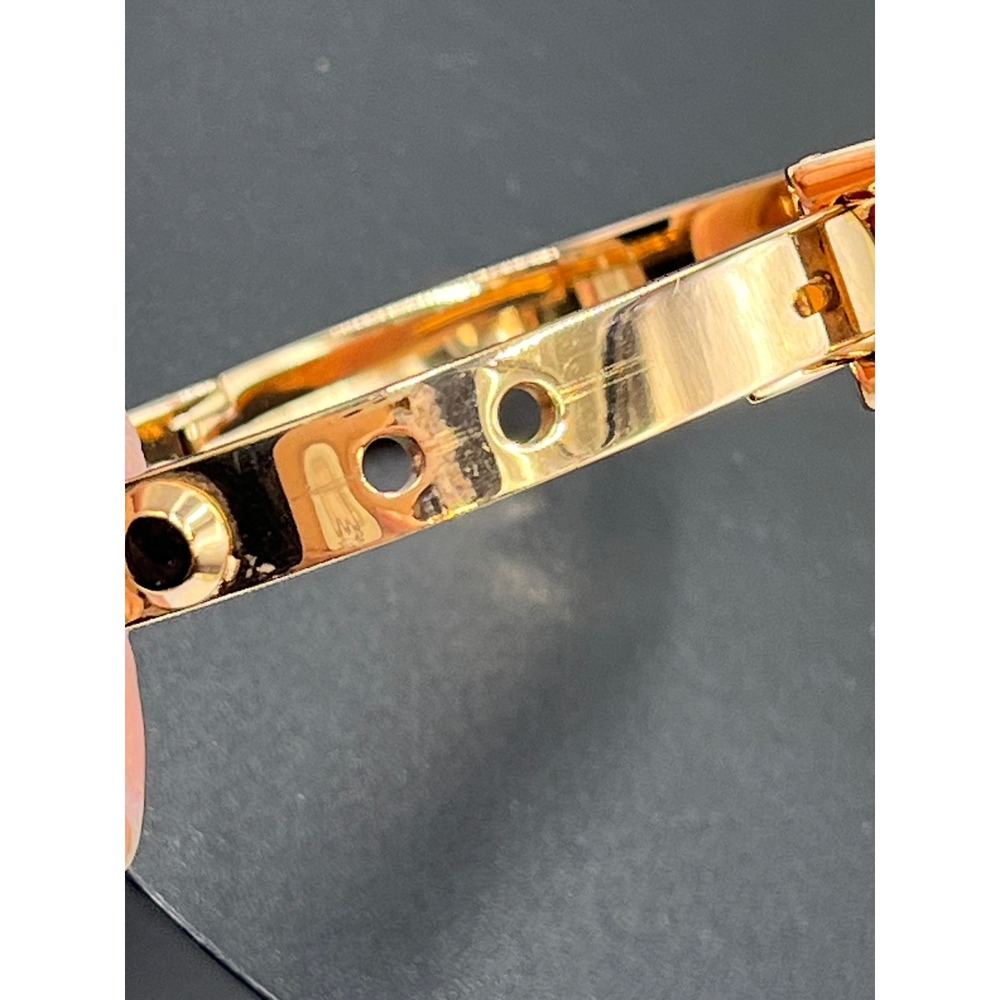 Michael Kors Designer Astor Rose Gold Buckle Closure Bangle Bracelet - Picture 6 of 16